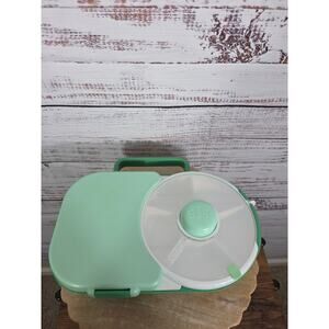 Gobe Kids Lunchbox with Snack Spinner -Sage Green
